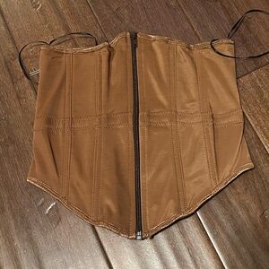 Trashy Brand Brown Corset Bodysuit in XL